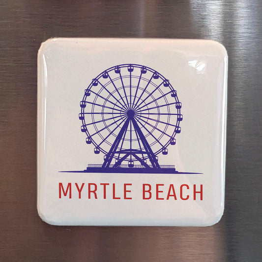 Myrtle Beach South Carolina Magnet | Grand Strand | 2×2 | Made in Canada - PhiloPerse