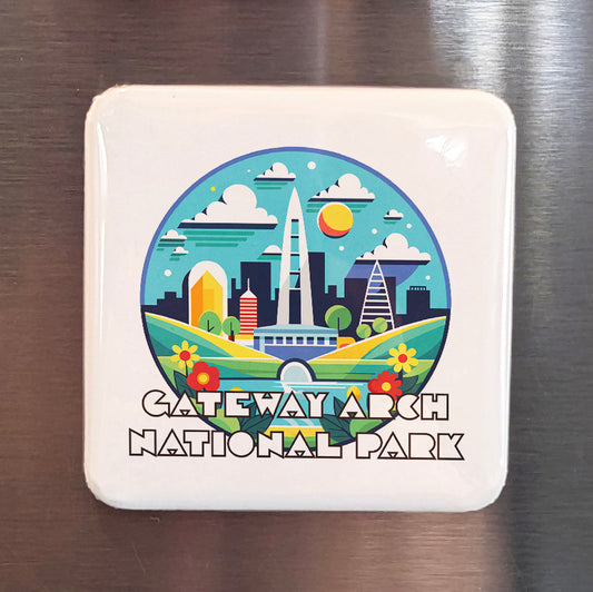 Gateway Arch National Park Fridge Magnet - PhiloPerse