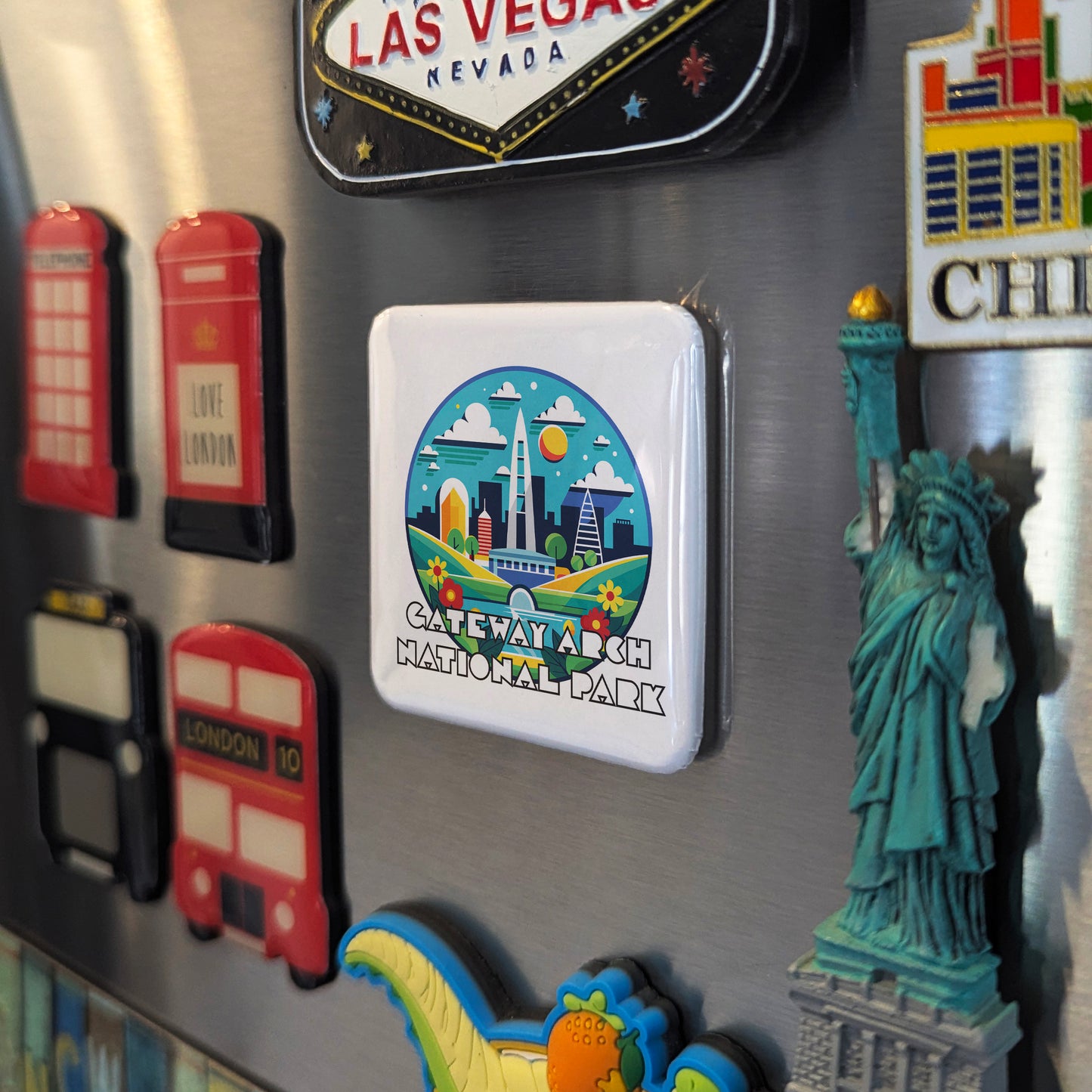 Gateway Arch National Park Fridge Magnet - PhiloPerse