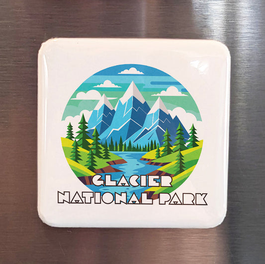 Glacier National Park Fridge Magnet - PhiloPerse