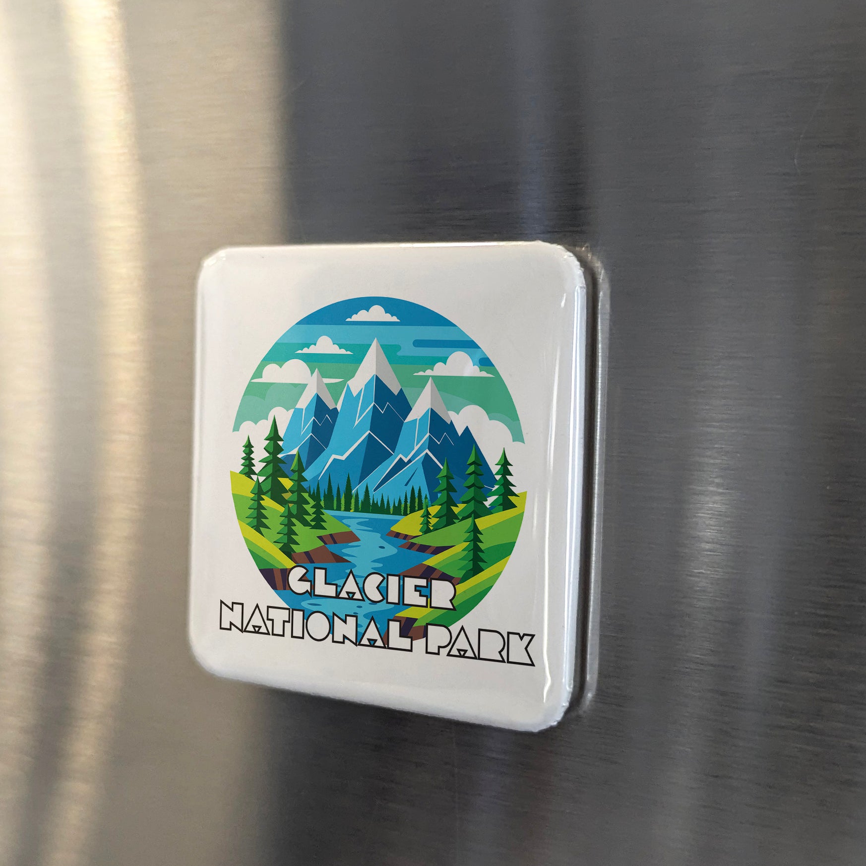 Glacier National Park Fridge Magnet - PhiloPerse
