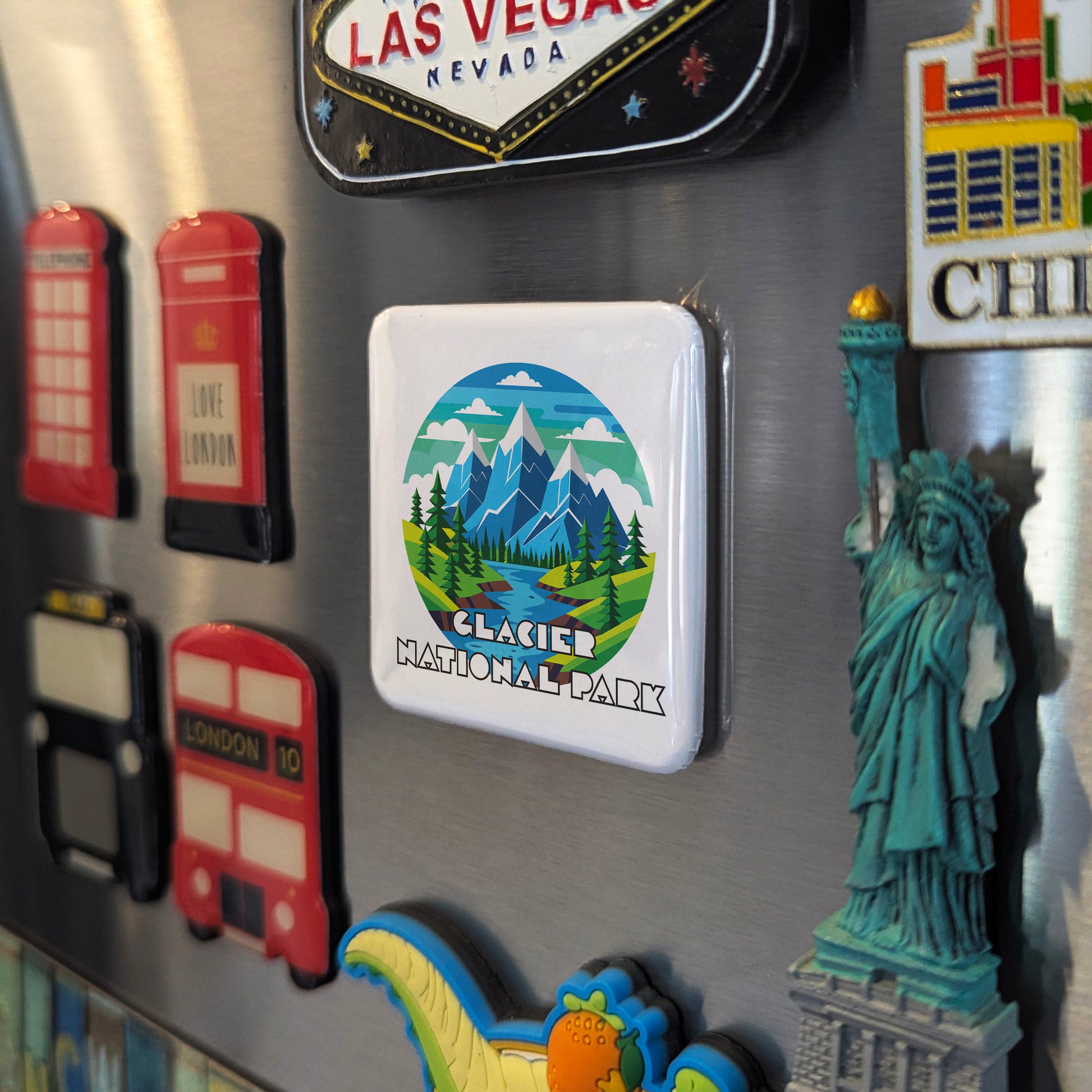 Glacier National Park Fridge Magnet - PhiloPerse