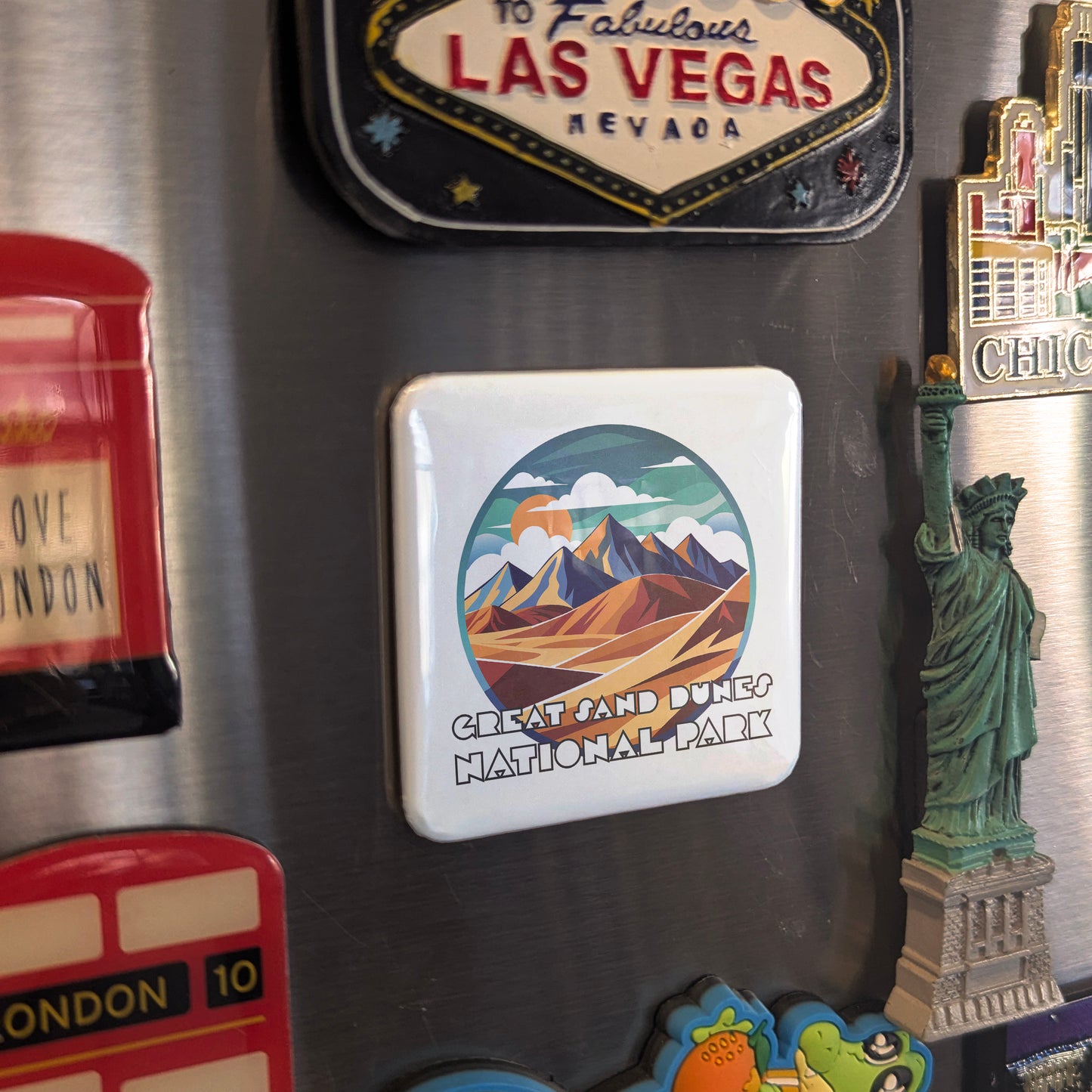 Great Sand Dunes National Park Fridge Magnet - PhiloPerse