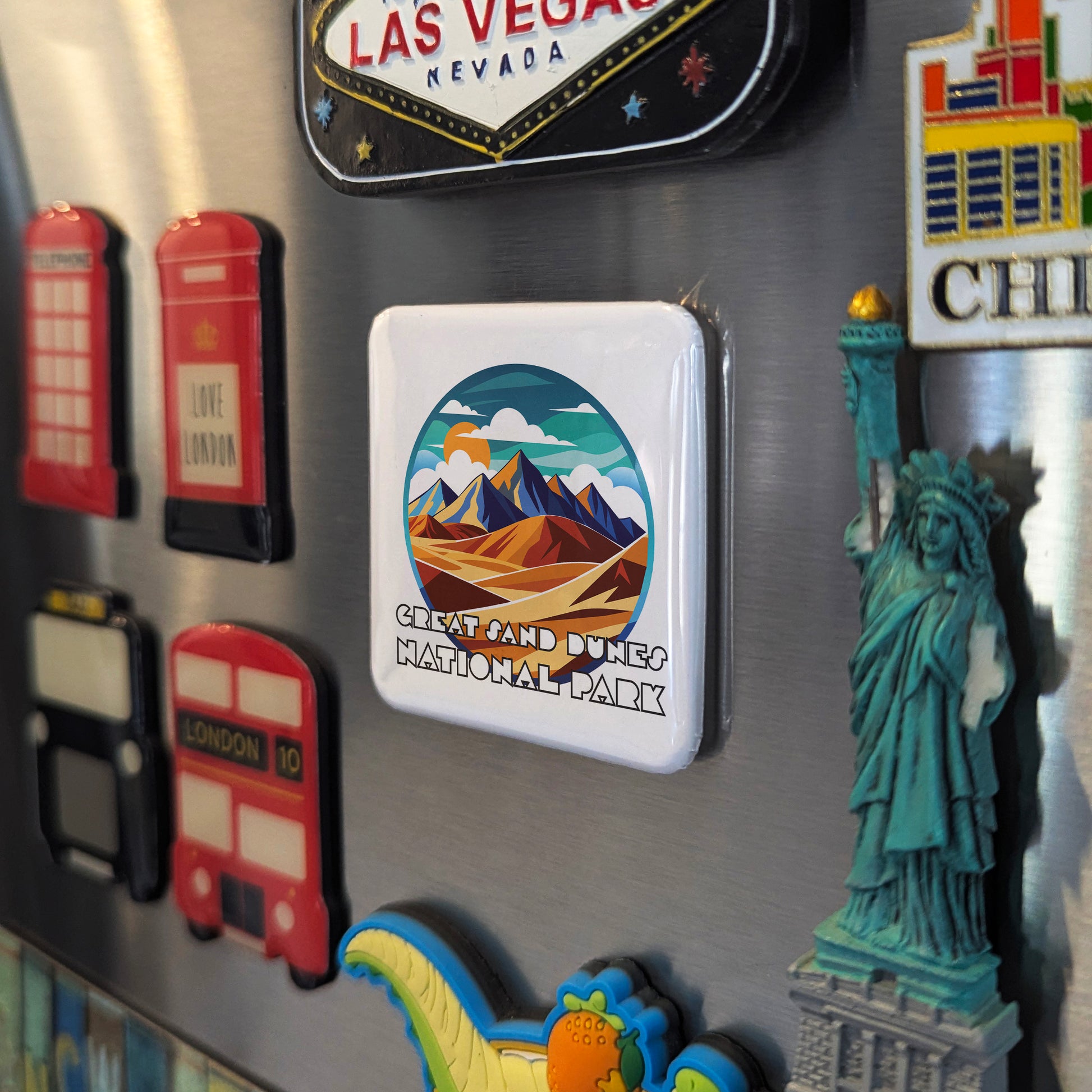 Great Sand Dunes National Park Fridge Magnet - PhiloPerse