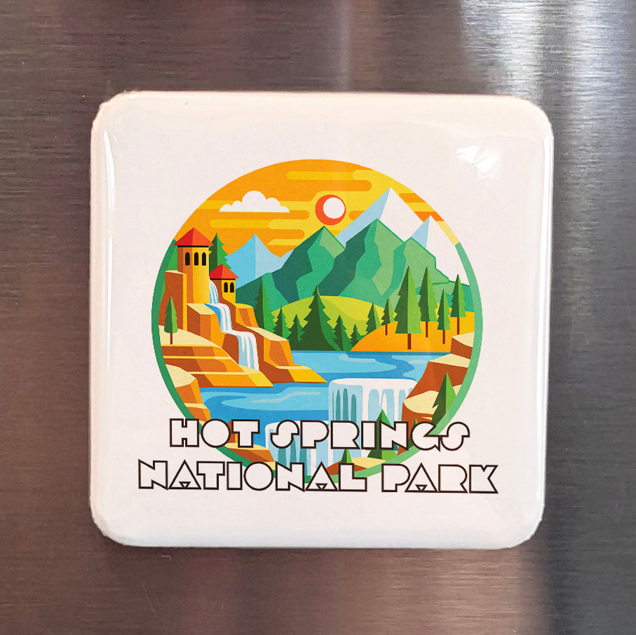 Hot Springs National Park Fridge Magnet - PhiloPerse