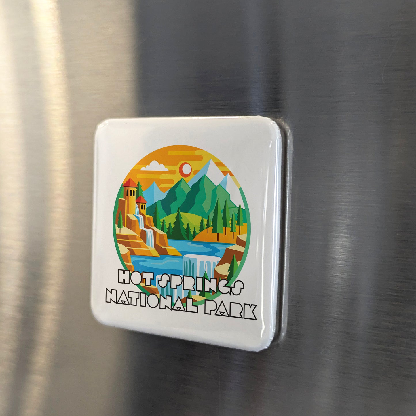 Hot Springs National Park Fridge Magnet - PhiloPerse