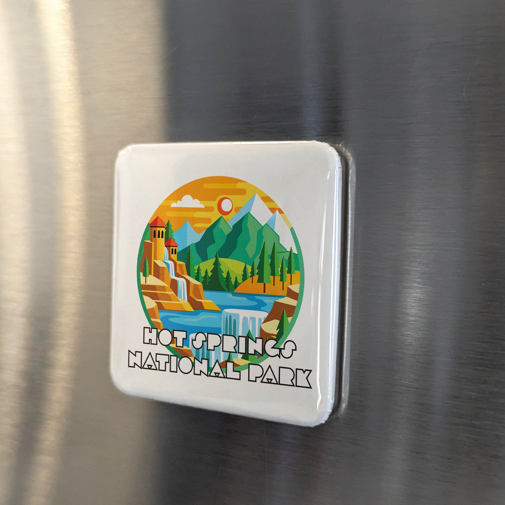 Hot Springs National Park Fridge Magnet - PhiloPerse