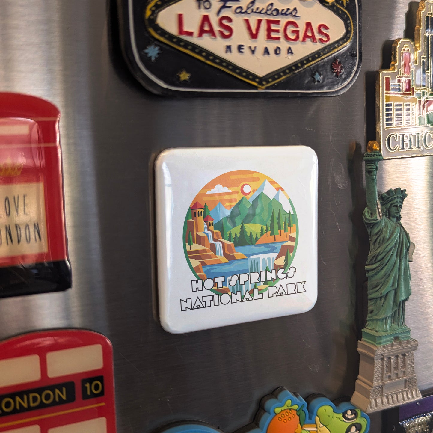 Hot Springs National Park Fridge Magnet - PhiloPerse