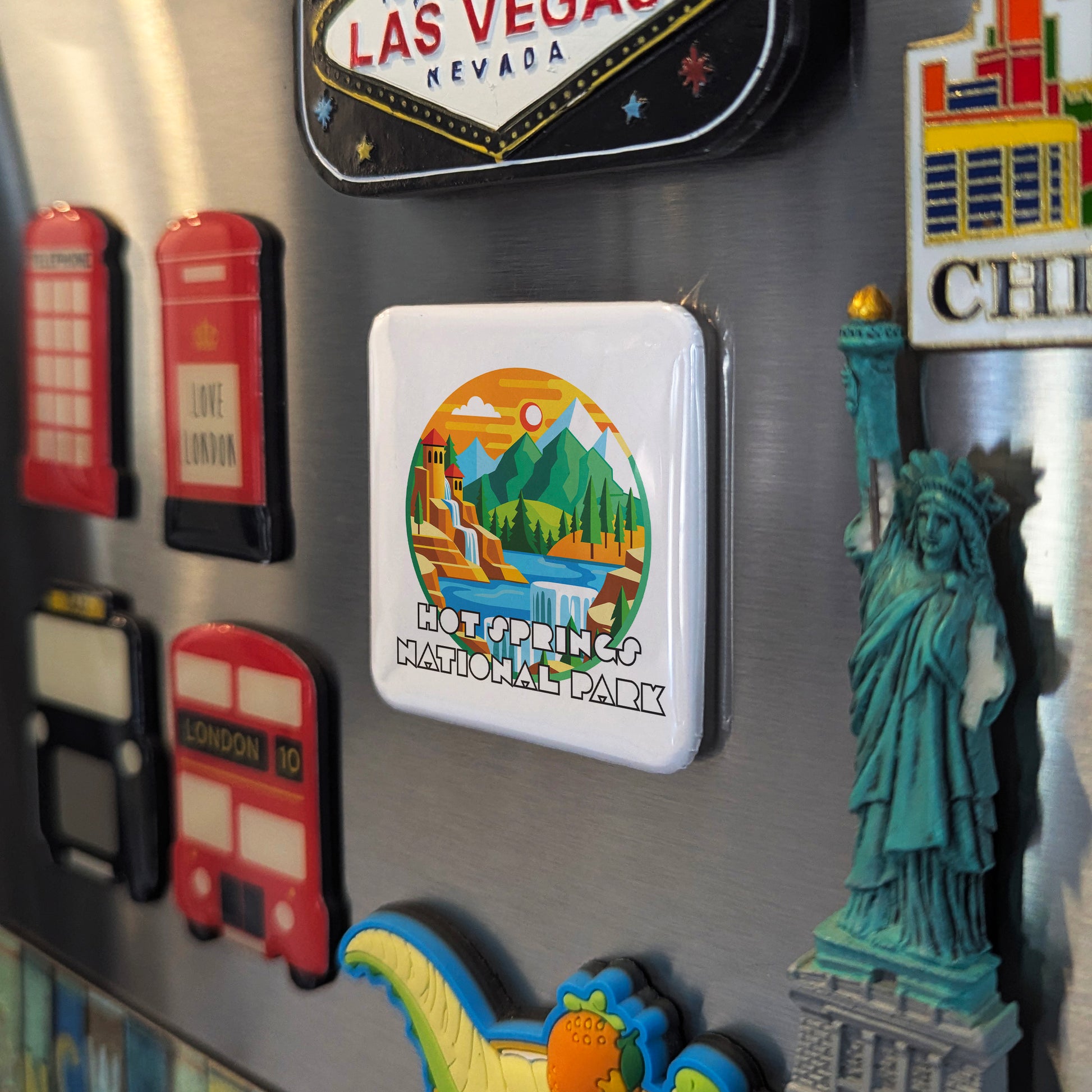 Hot Springs National Park Fridge Magnet - PhiloPerse