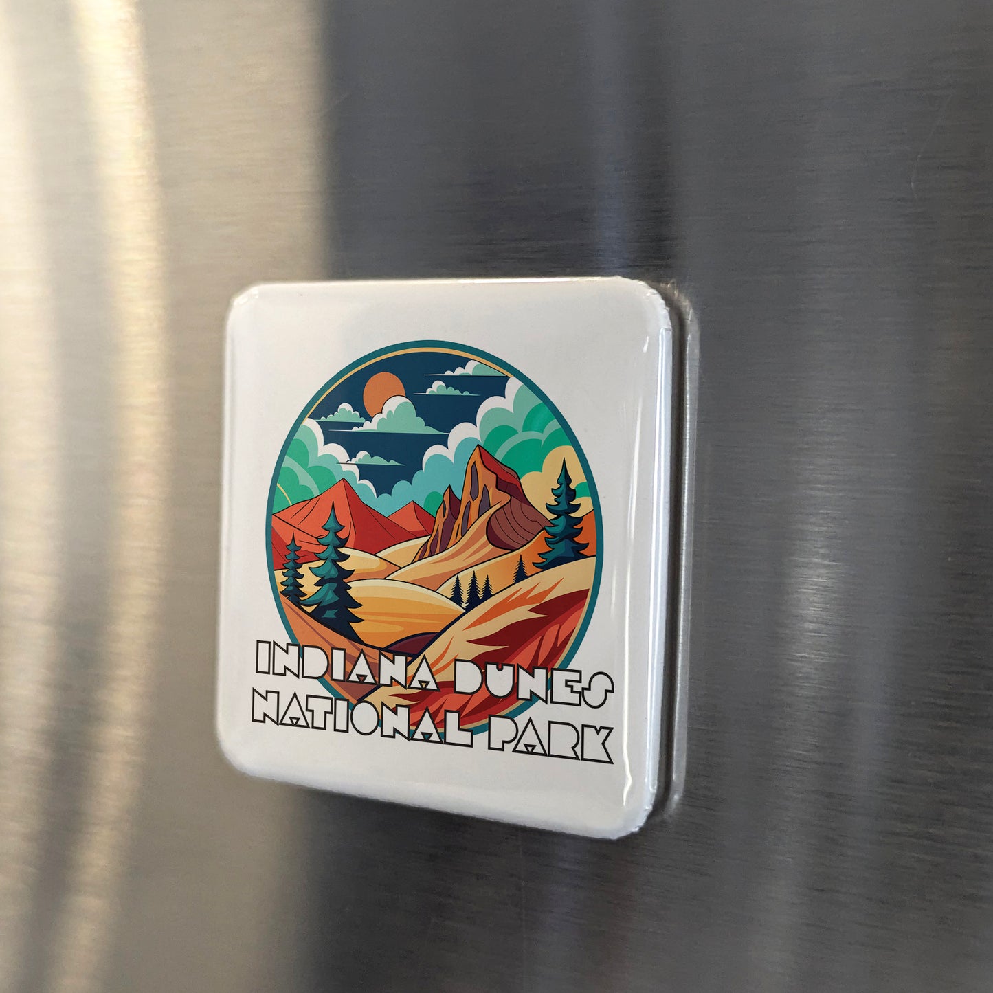 Indiana Dunes National Park Fridge Magnet - PhiloPerse