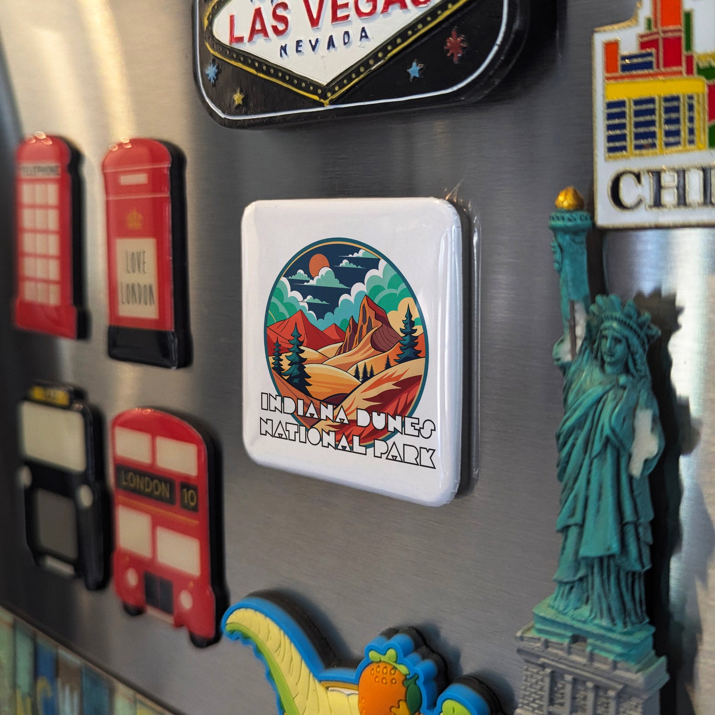 Indiana Dunes National Park Fridge Magnet - PhiloPerse