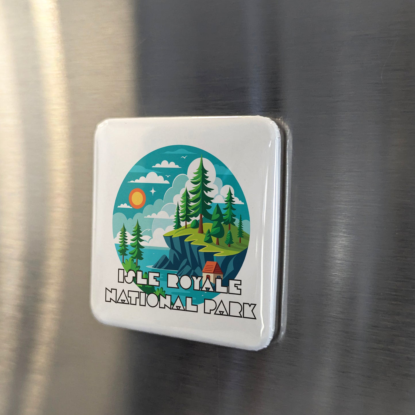 Isle Royale National Park Fridge Magnet - PhiloPerse