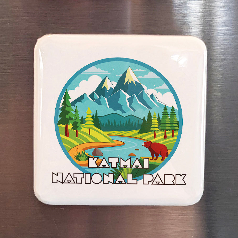 Katmai National Park Fridge Magnet - PhiloPerse