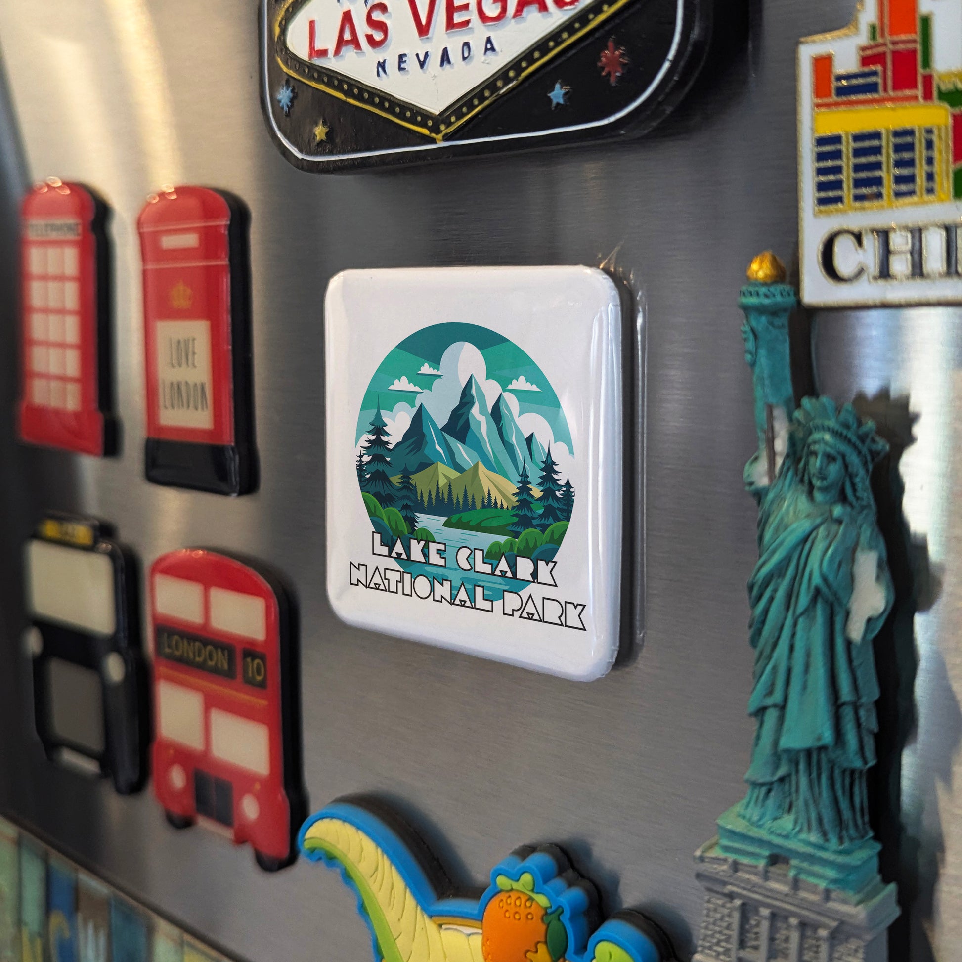 Lake Clark National Park Fridge Magnet - PhiloPerse