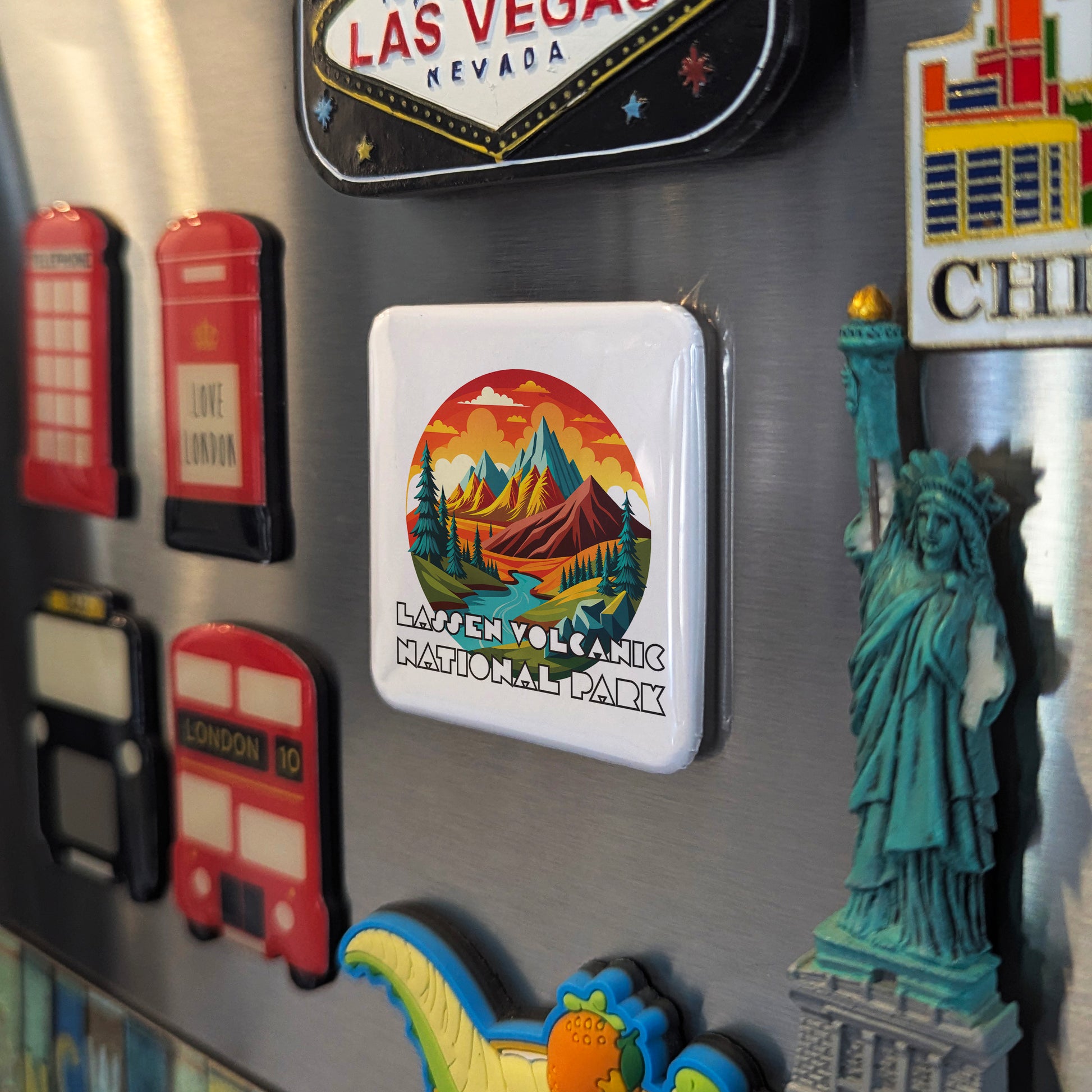 Lassen Volcanic National Park Fridge Magnet - PhiloPerse