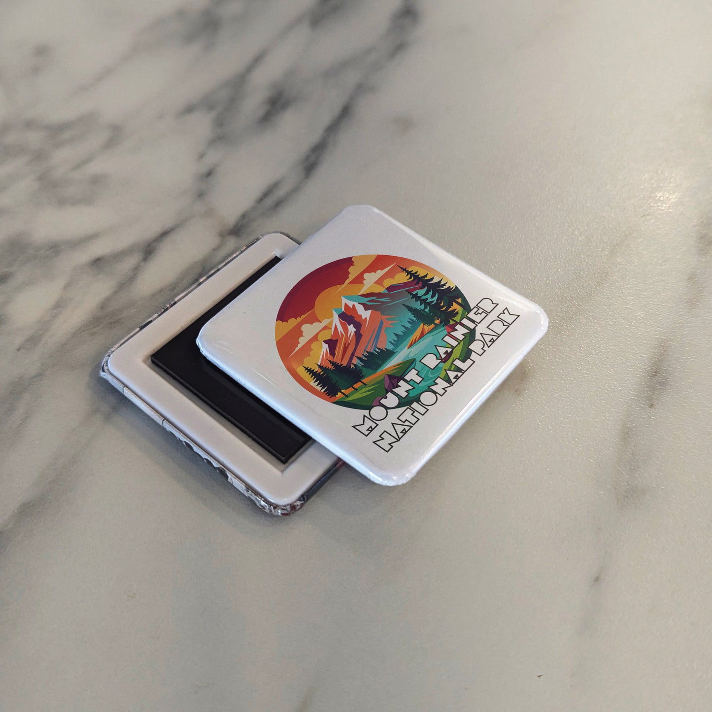 Mount Rainier National Park Fridge Magnet - PhiloPerse