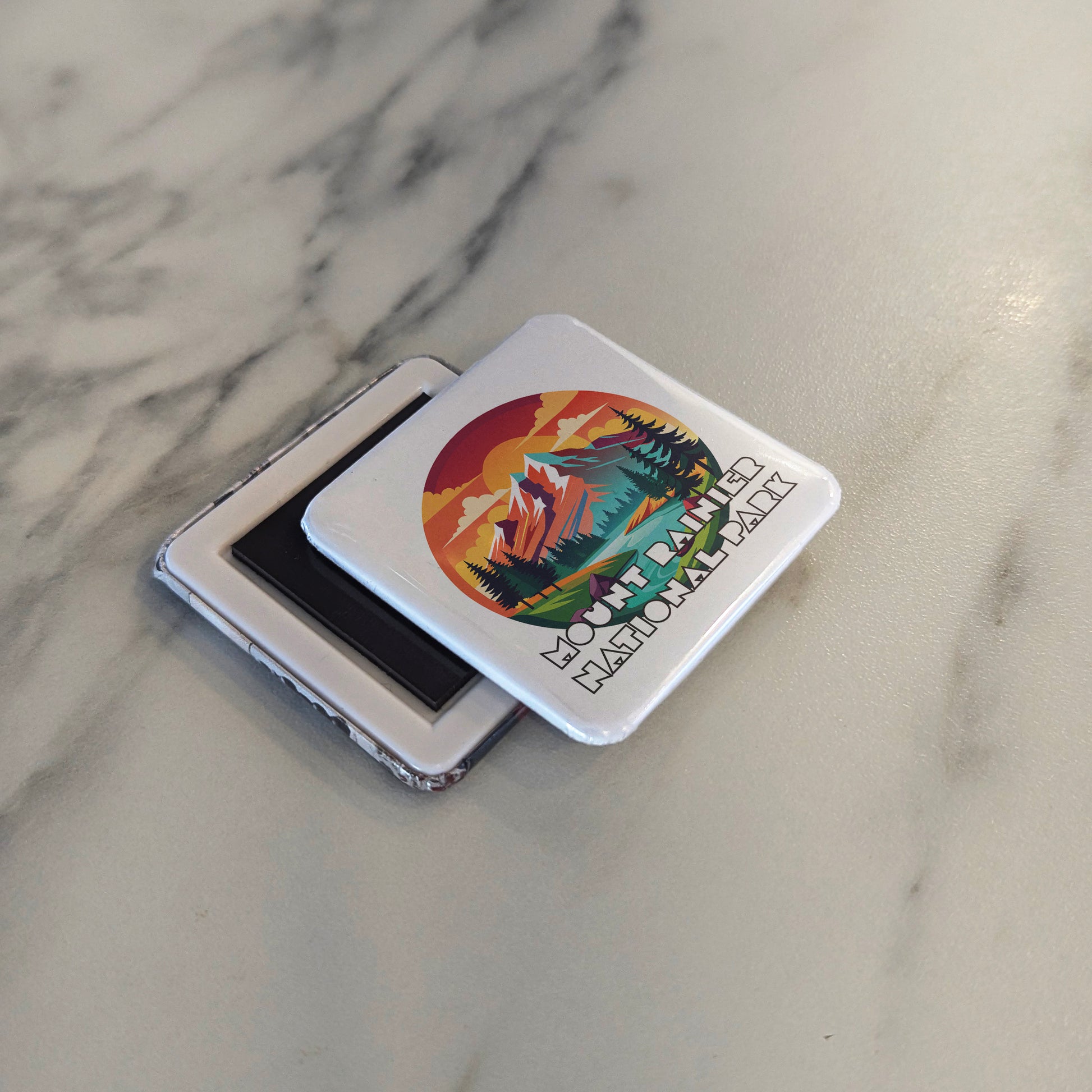 Mount Rainier National Park Fridge Magnet - PhiloPerse