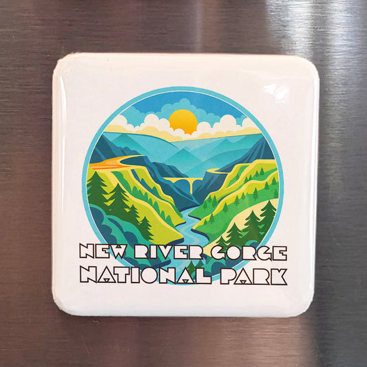New River Gorge National Park Fridge Magnet - PhiloPerse