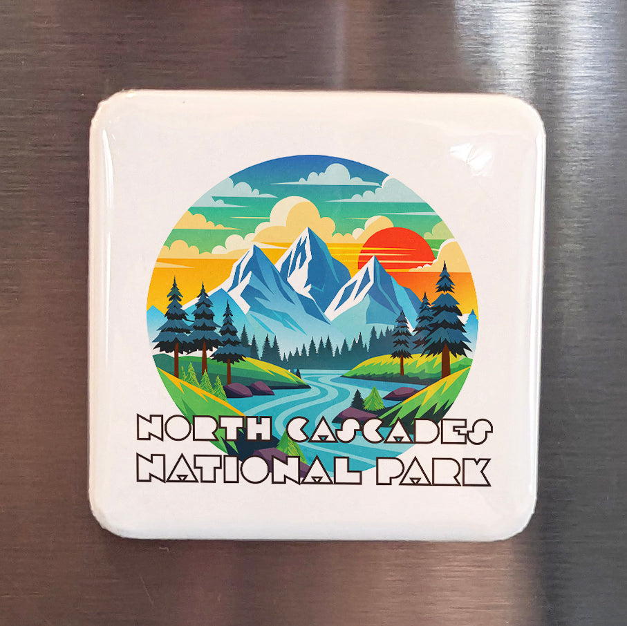 North Cascades National Park Fridge Magnet - PhiloPerse