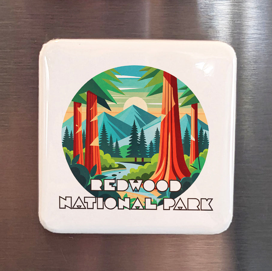 Redwood National Park Fridge Magnet - PhiloPerse
