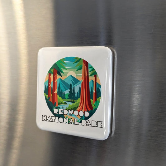 Redwood National Park Fridge Magnet - PhiloPerse