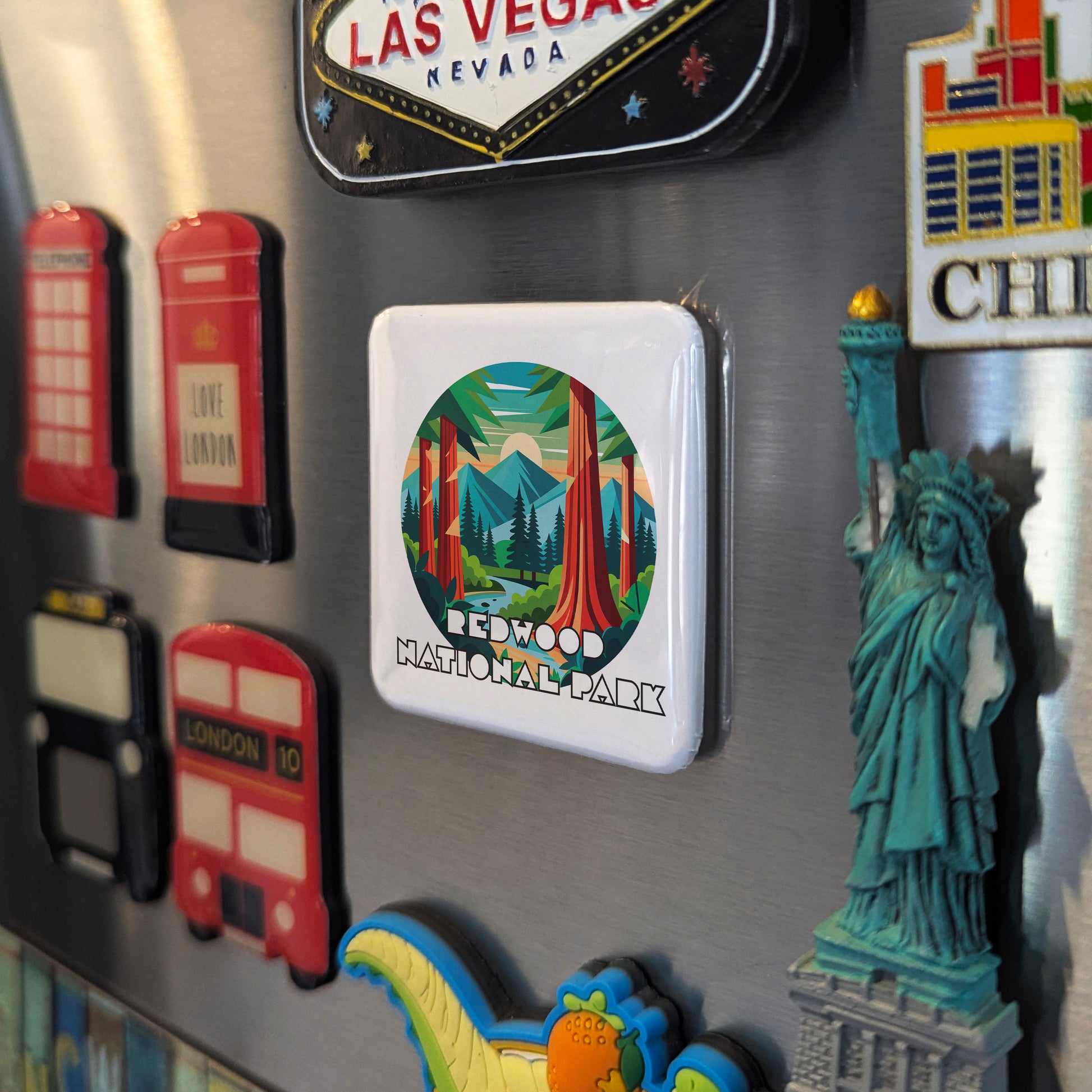 Redwood National Park Fridge Magnet - PhiloPerse