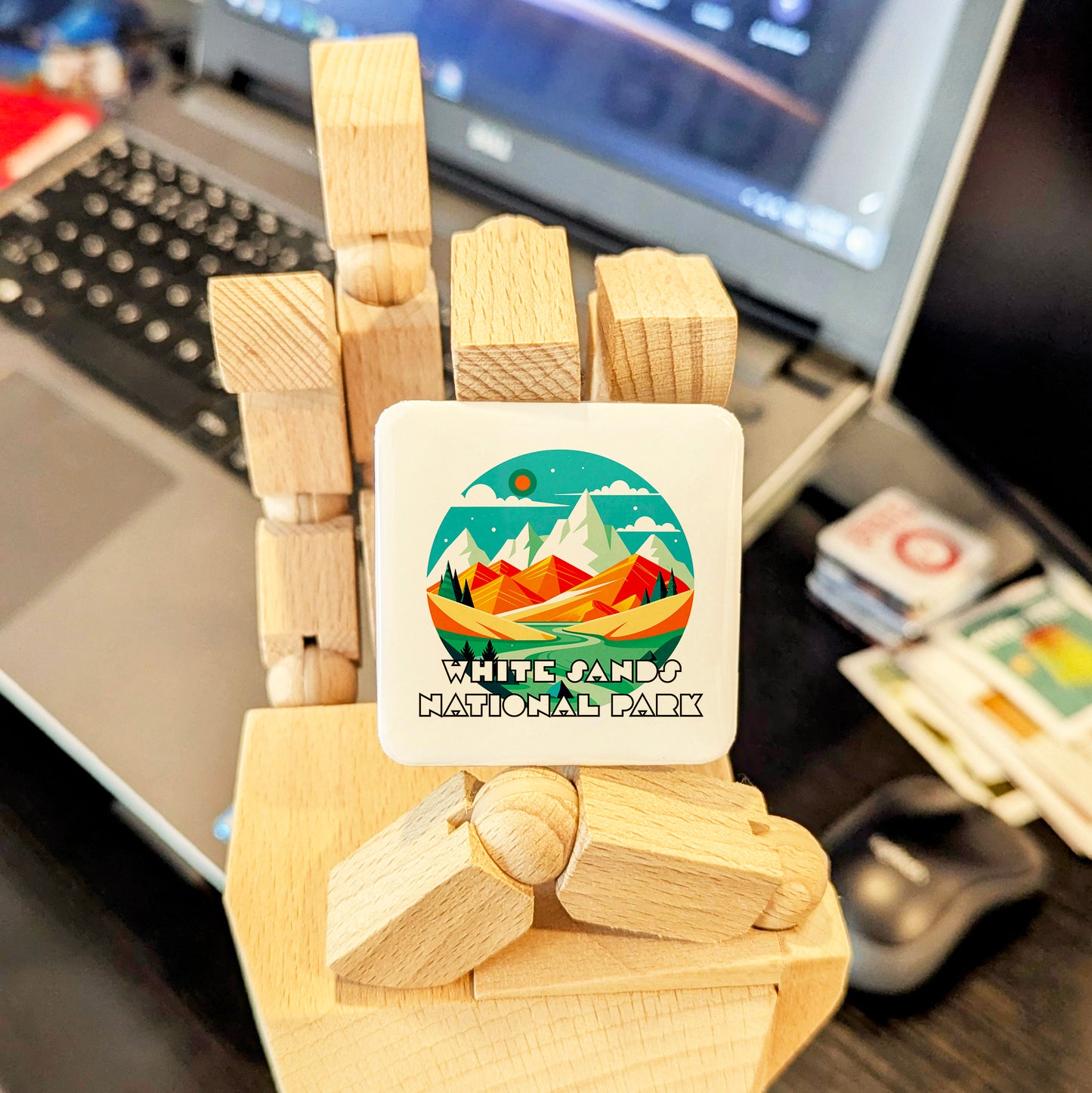 White Sands National Park Fridge Magnet - PhiloPerse