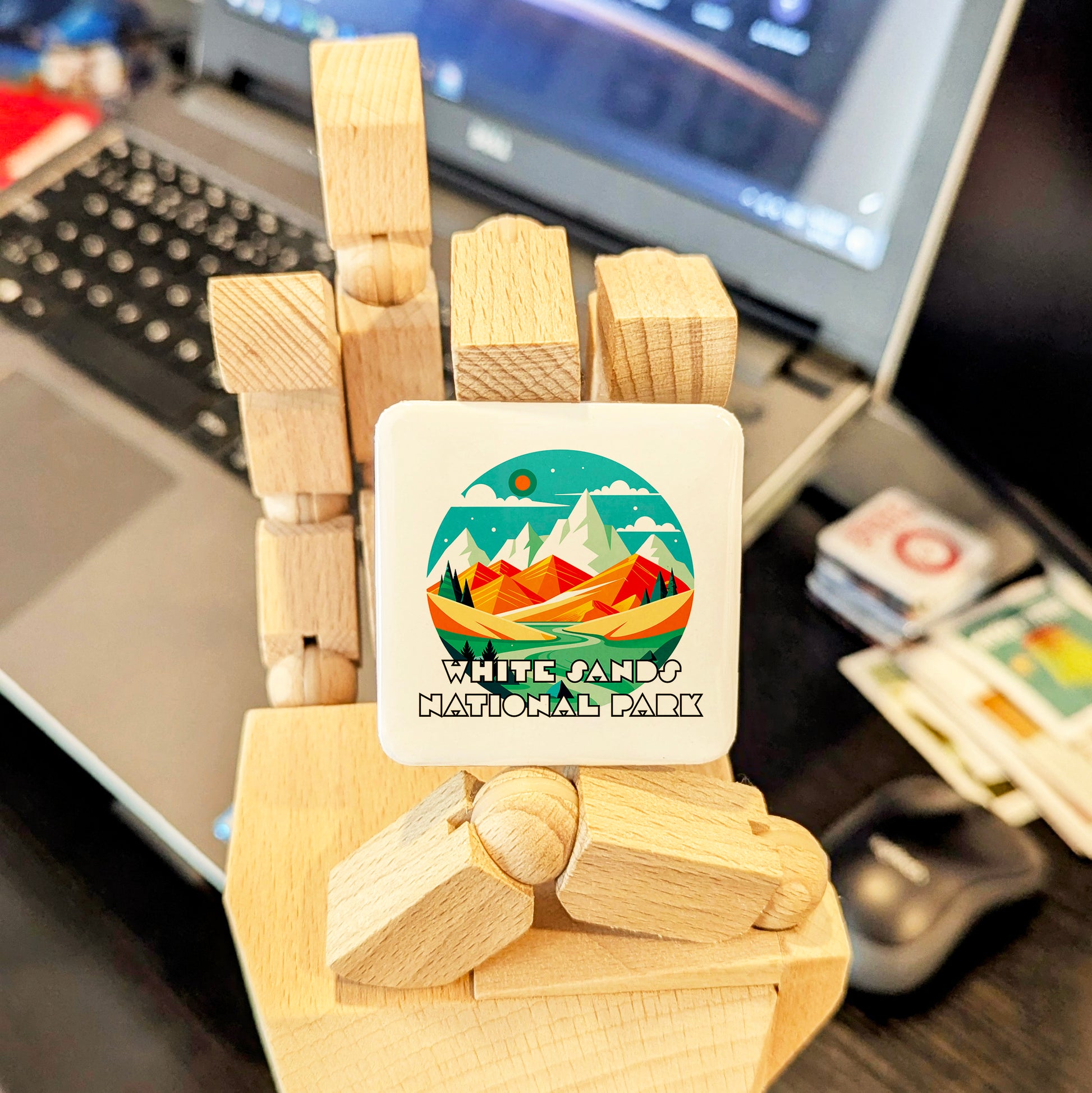 White Sands National Park Fridge Magnet - PhiloPerse