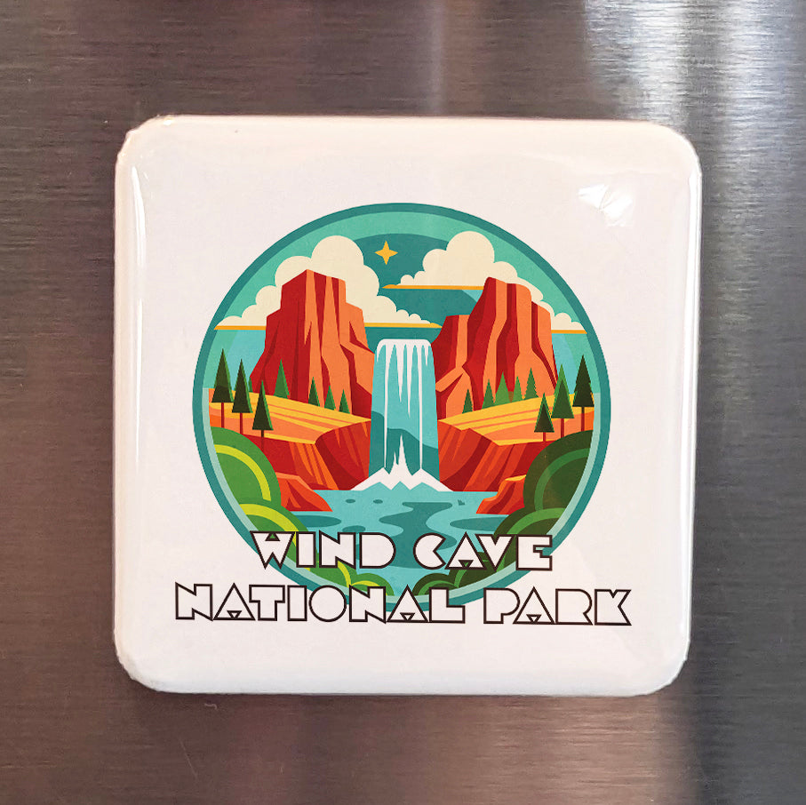 Wind Cave National Park Fridge Magnet - PhiloPerse