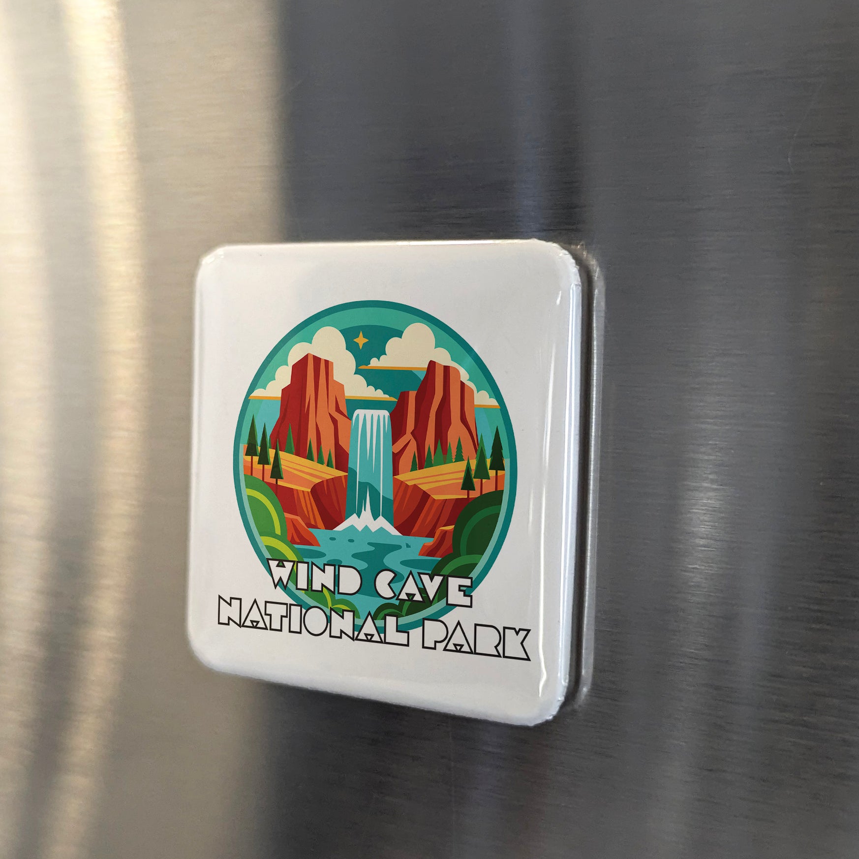 Wind Cave National Park Fridge Magnet - PhiloPerse