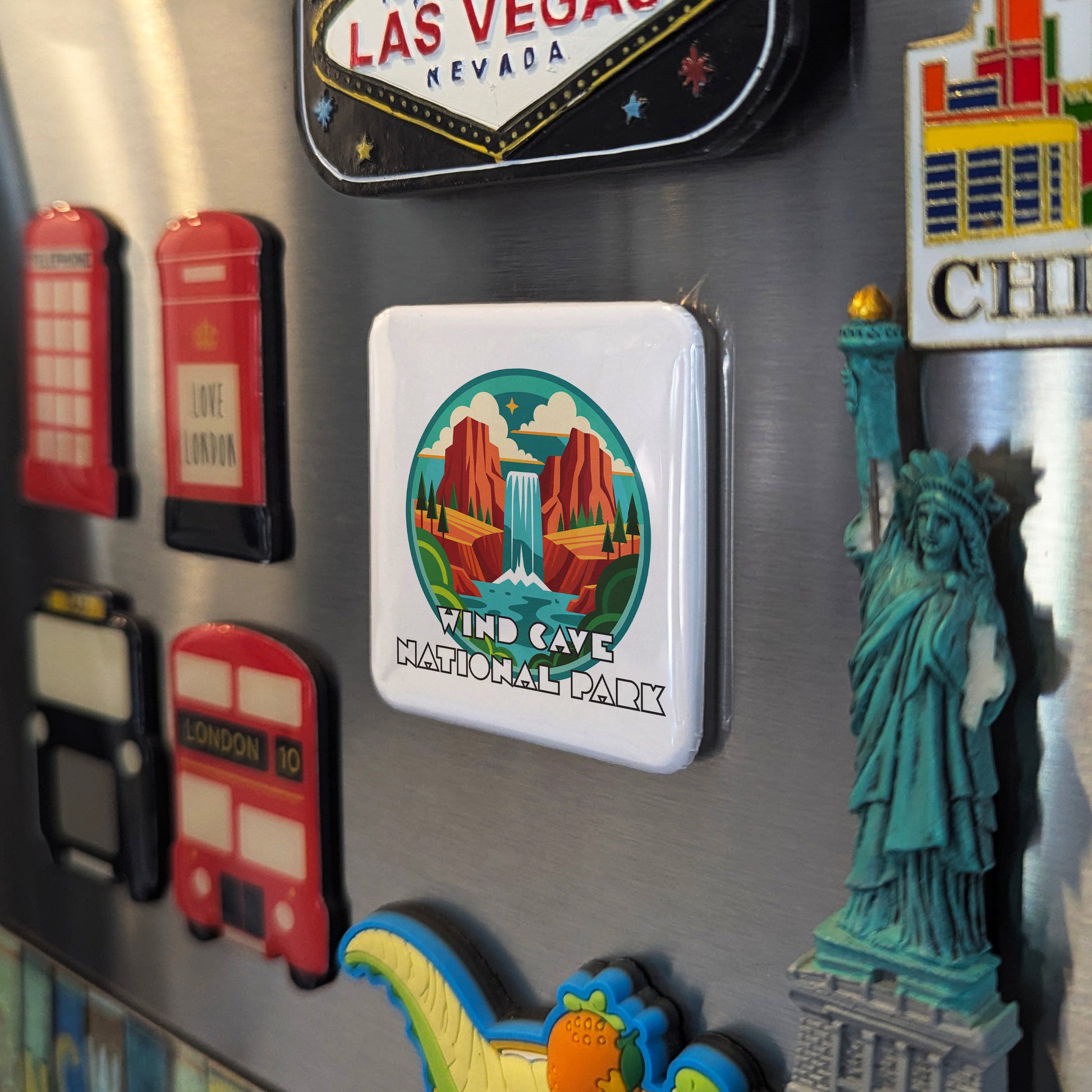 Wind Cave National Park Fridge Magnet - PhiloPerse