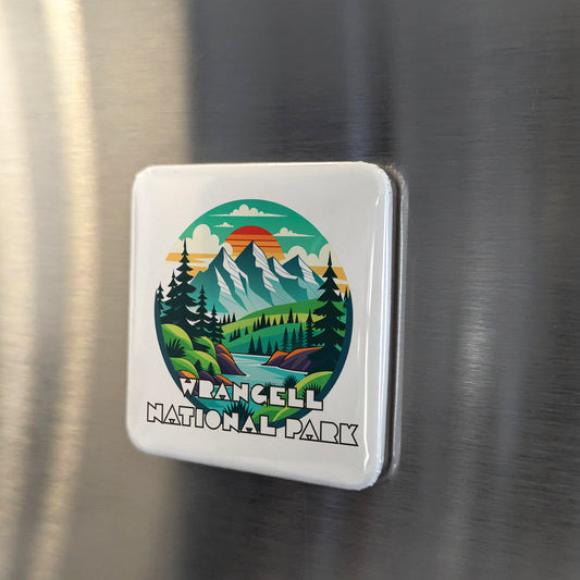 Wrangell National Park Fridge Magnet - PhiloPerse