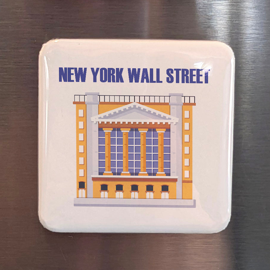 New York City Magnet | Wall Street | 2×2 | Made in Canada - PhiloPerse