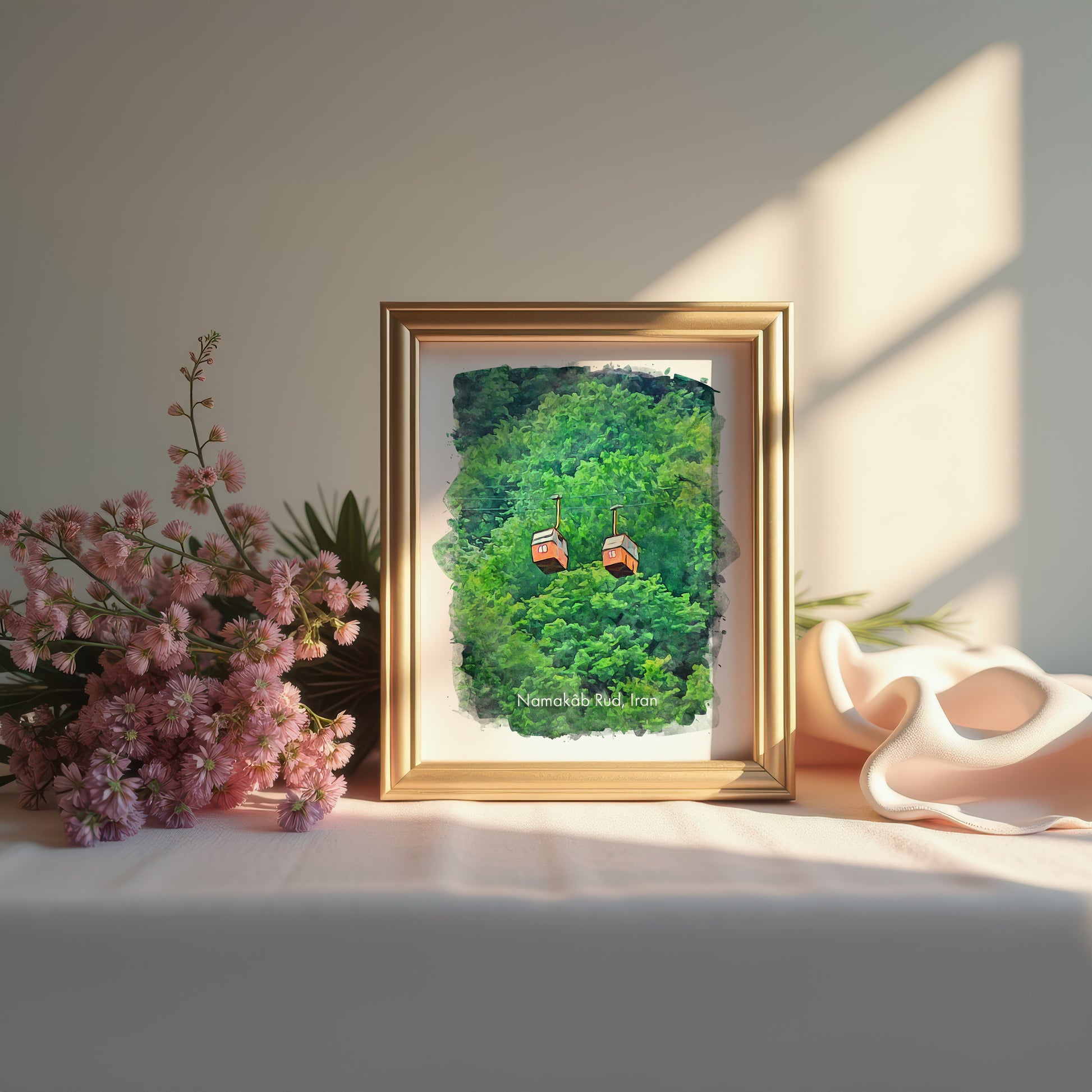 Namakab Rud Gondola, Iran, Art Print | 8×10 | Made in Canada - PhiloPerse