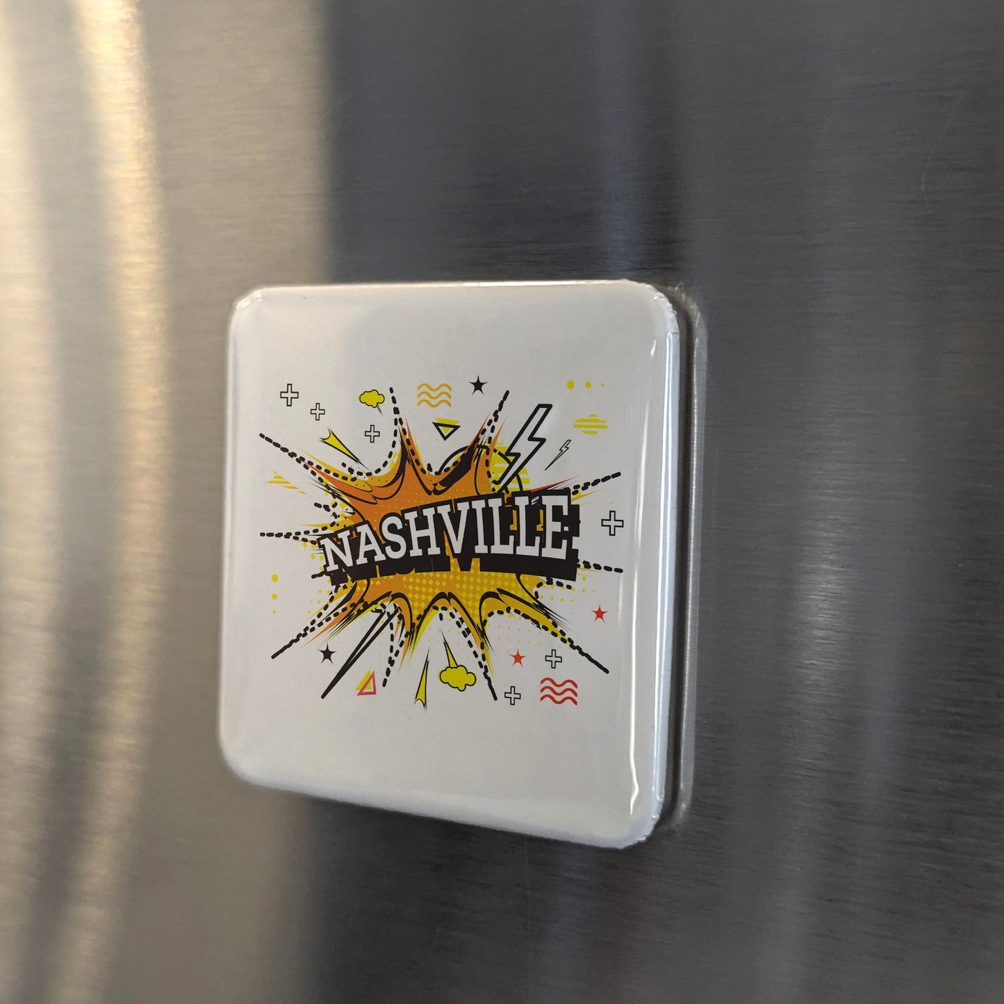 Nashville Tennessee Magnet | Music City Boom | 2×2 | Made in Canada - PhiloPerse