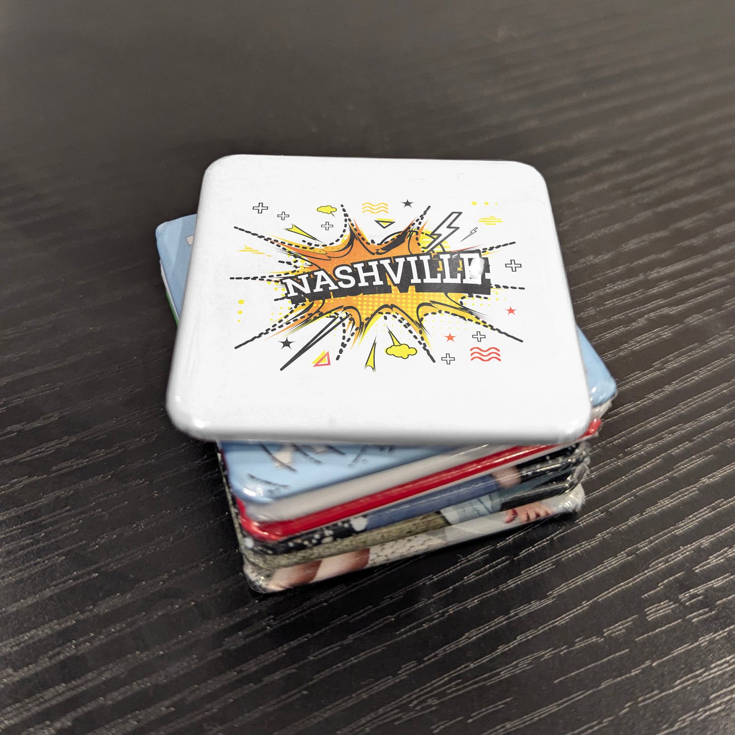 Nashville Tennessee Magnet | Music City Boom | 2×2 | Made in Canada - PhiloPerse