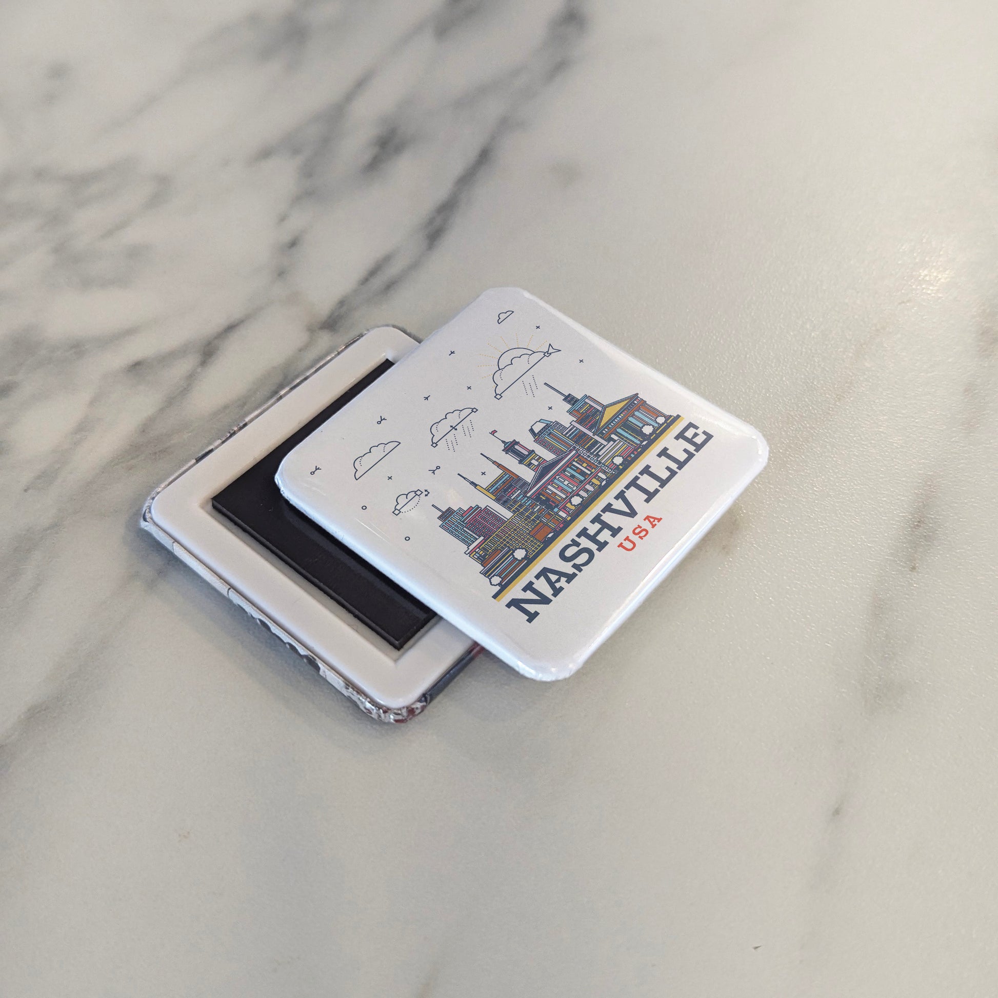 Nashville Tennessee Magnet | Athens of the South | 2×2 | Made in Canada - PhiloPerse