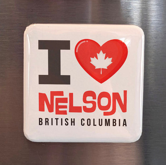 Nelson British Columbia Magnet | Queen City of the Kootenays | 2x2 | Made in Canada - PhiloPerse