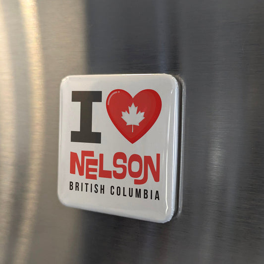 Nelson British Columbia Magnet | Queen City of the Kootenays | 2x2 | Made in Canada - PhiloPerse