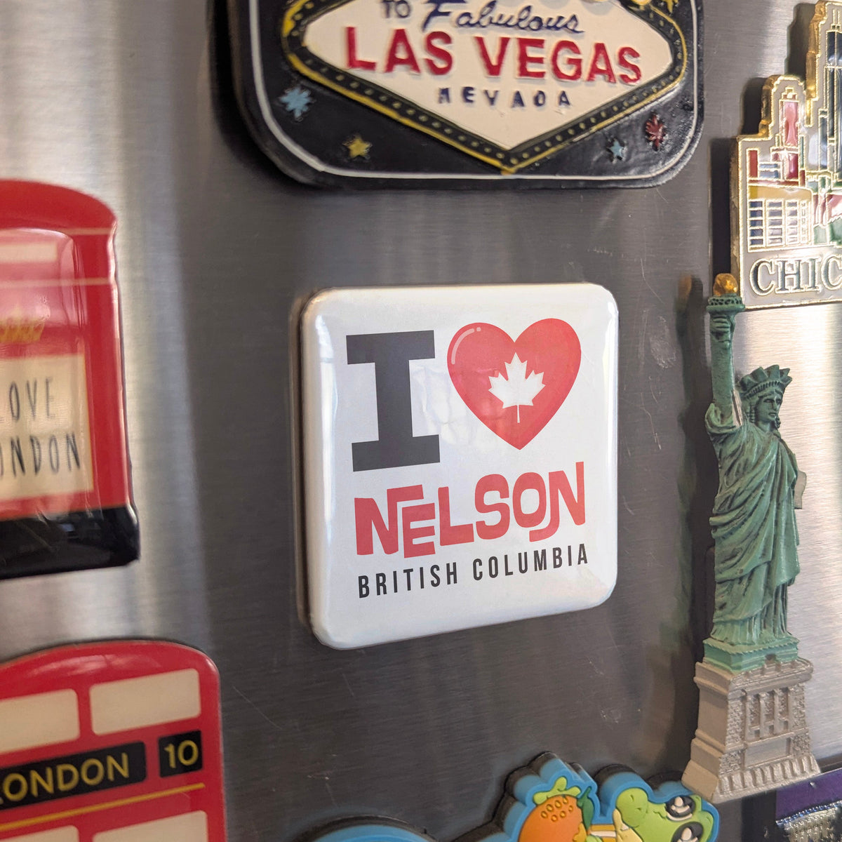 Nelson British Columbia Magnet | Queen City of the Kootenays | 2x2 | Made in Canada - PhiloPerse
