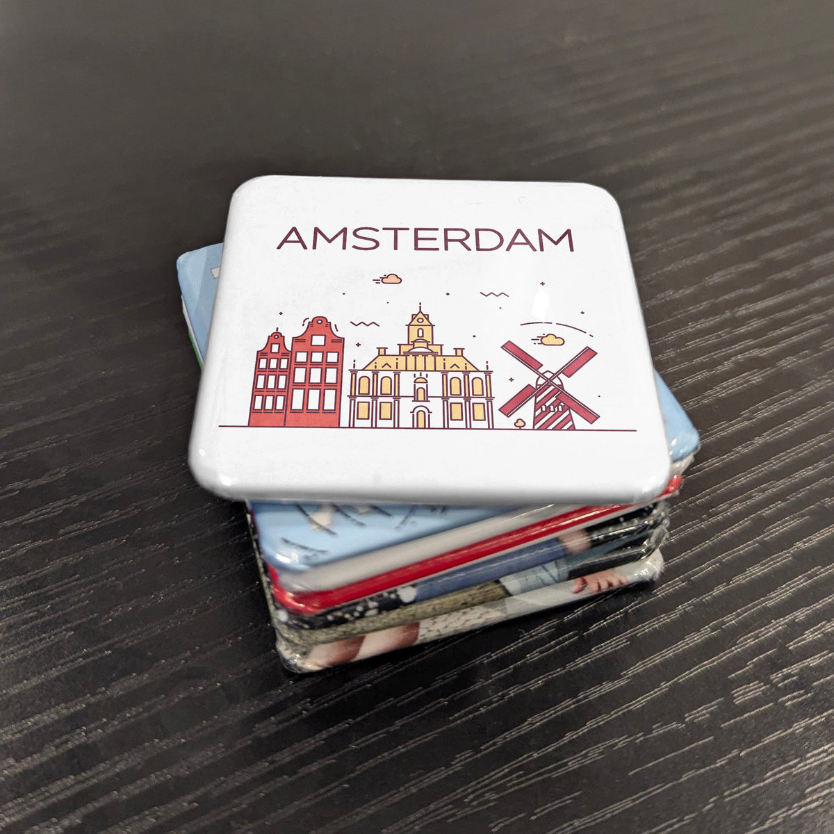 Amsterdam Netherlands Magnet | City of Canals and the Golden Age on the Amstel | 2x2 | Made in Canada