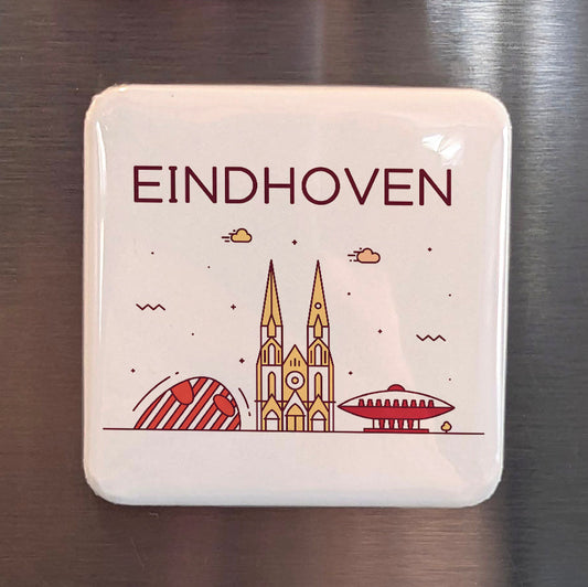 Eindhoven Netherlands Magnet | City of Light and Design Capital of the Brabant | 2x2 | Made in Canada - PhiloPerse