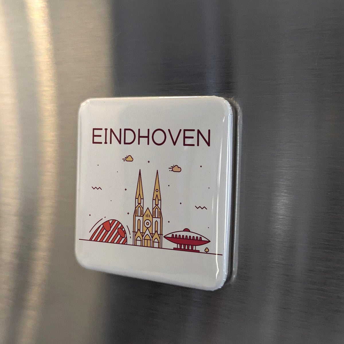 Eindhoven Netherlands Magnet | City of Light and Design Capital of the Brabant | 2x2 | Made in Canada