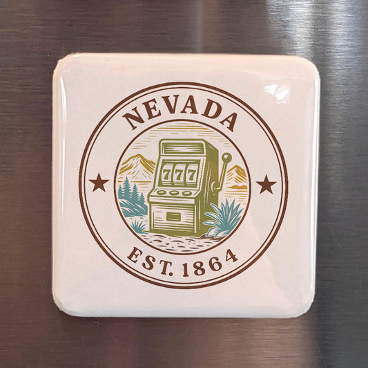 Nevada Magnet | The Silver State | 2×2 | Made in Canada - PhiloPerse