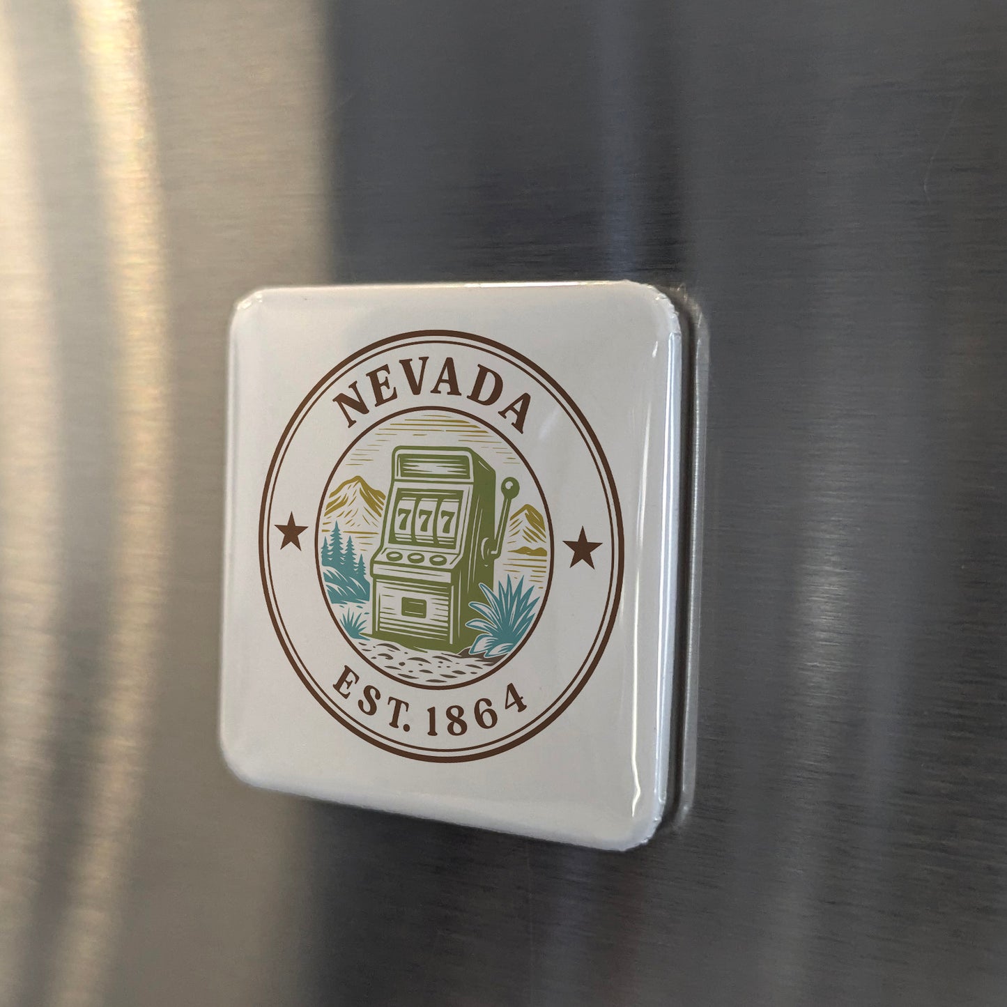 Nevada Magnet | The Silver State | 2×2 | Made in Canada - PhiloPerse
