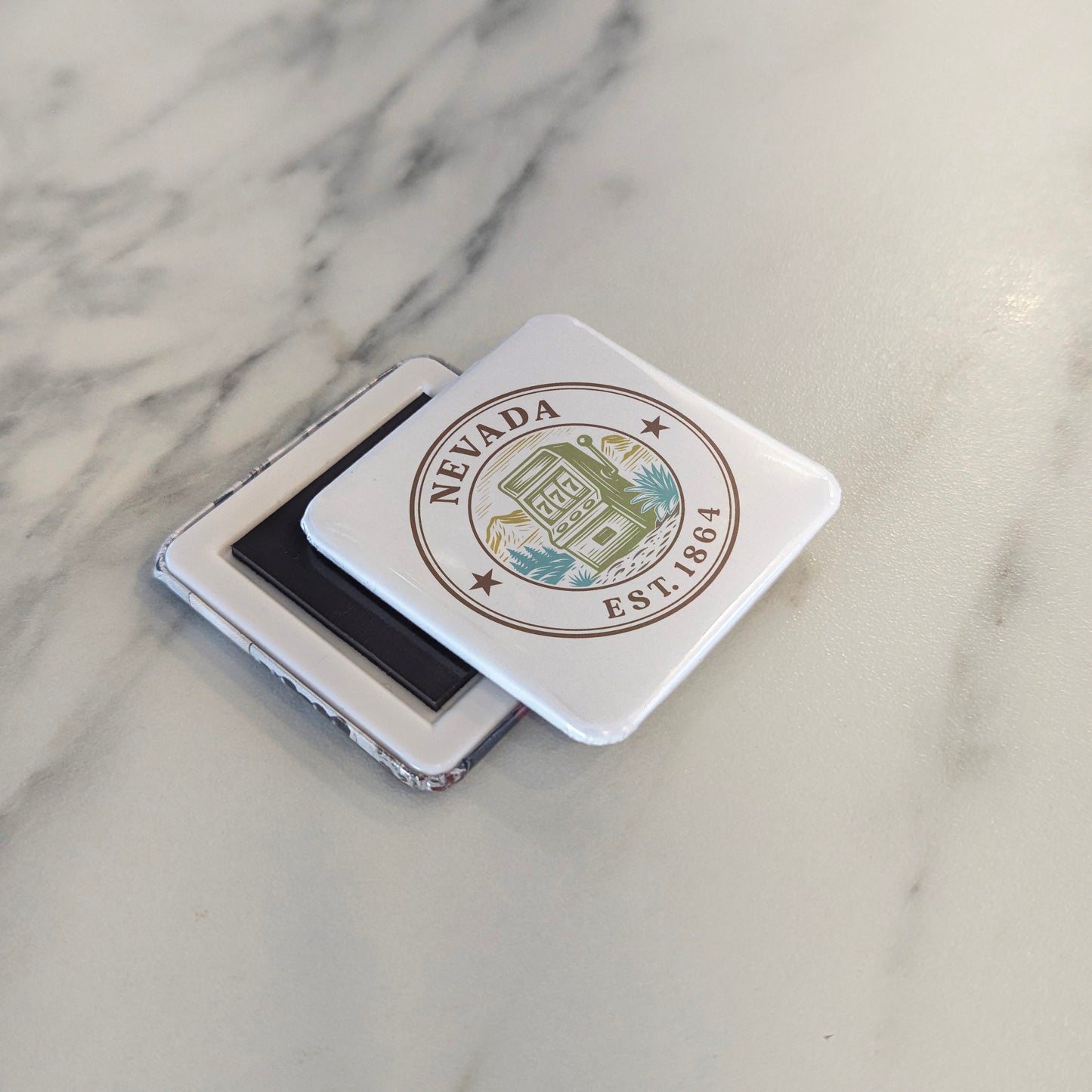 Nevada Magnet | The Silver State | 2×2 | Made in Canada - PhiloPerse