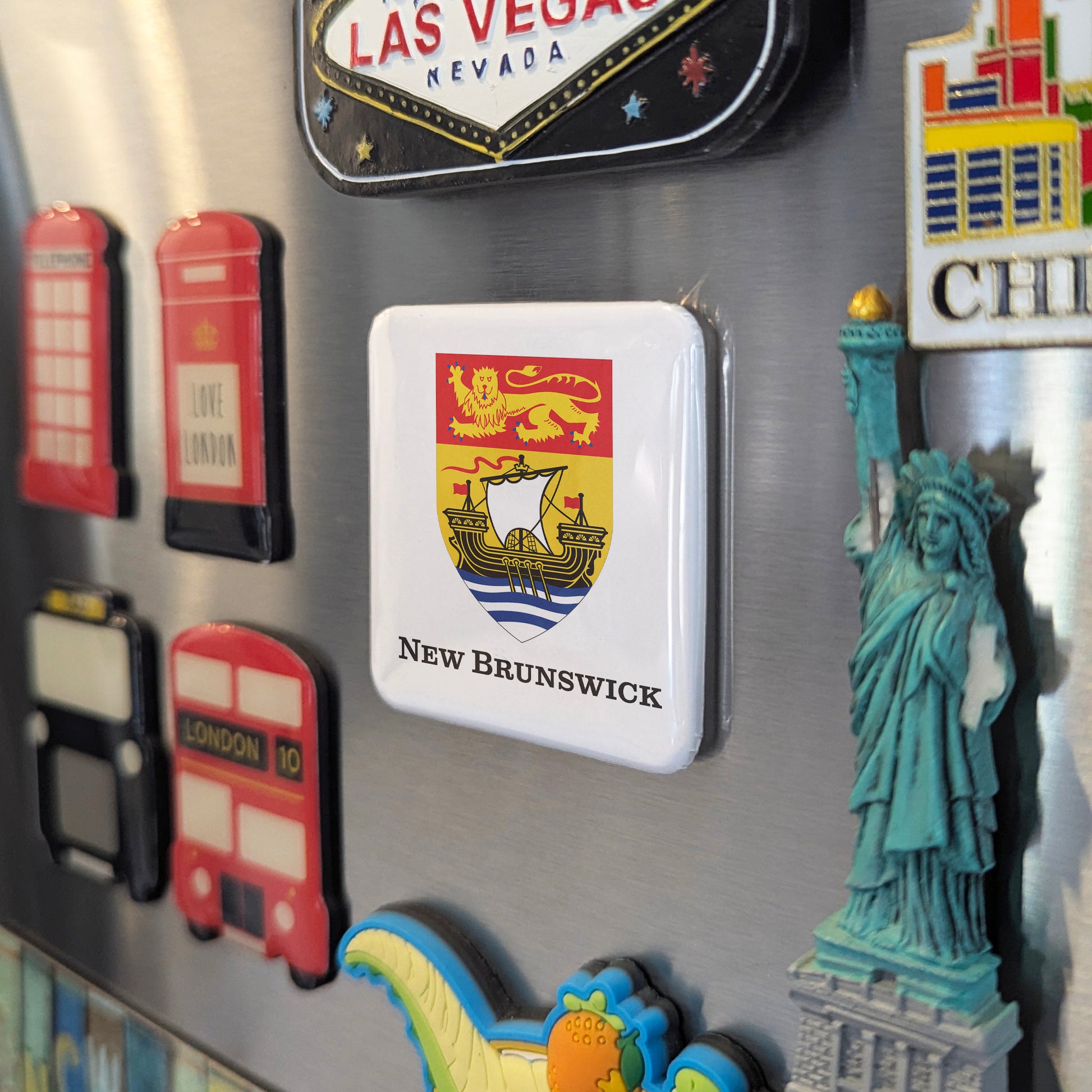 New Brunswick Flag Fridge Magnet - PhiloPerse