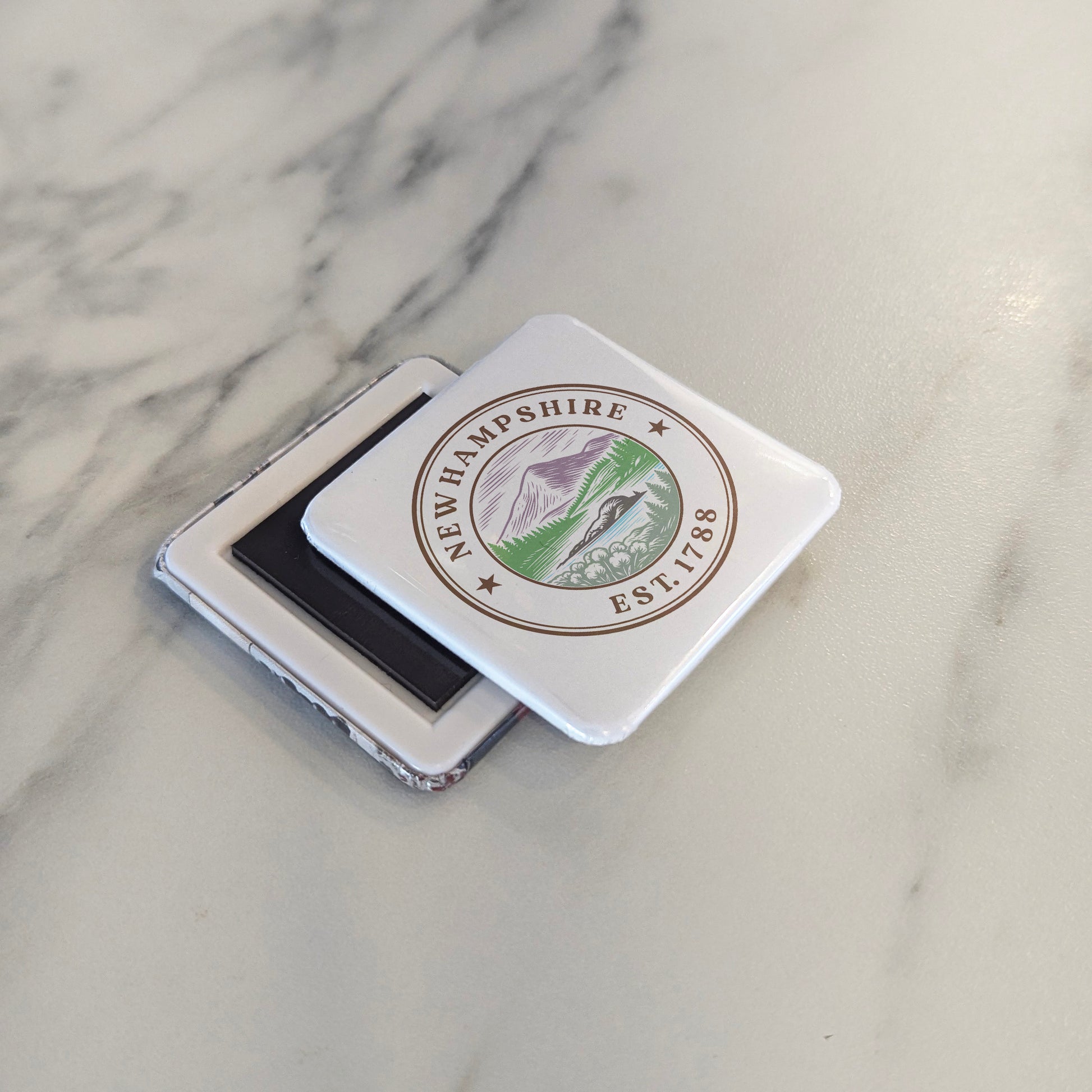 New Hampshire Magnet | The Granite State | 2×2 | Made in Canada - PhiloPerse