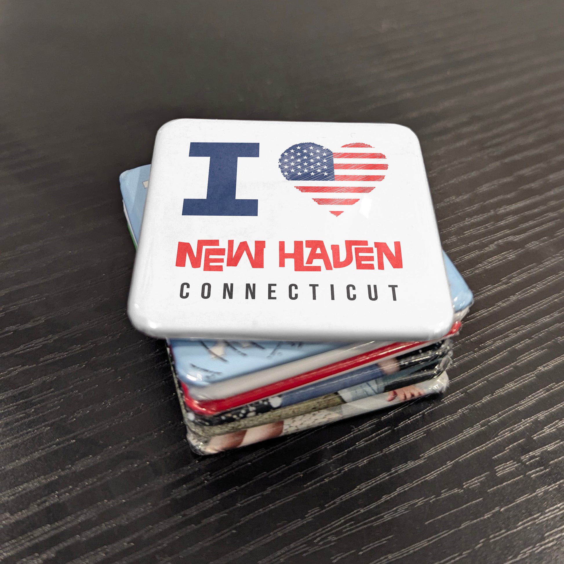 New Haven Connecticut Magnet | Elm City | 2×2 | Made in Canada - PhiloPerse