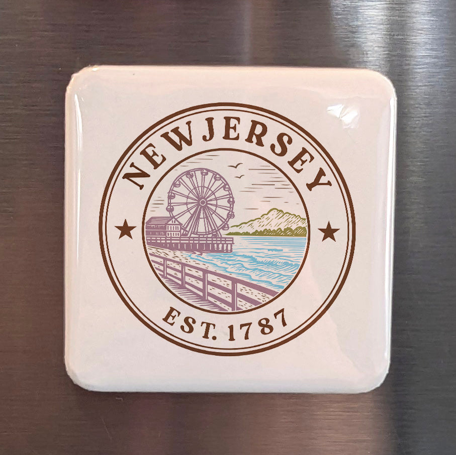 NJ Magnet | The Garden State | 2×2 | Made in Canada - PhiloPerse